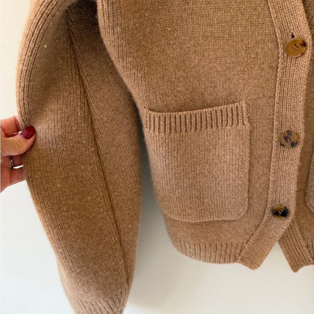 KHAITE Scarlet Camel Cardigan Sweater - Picture 4 of 7
